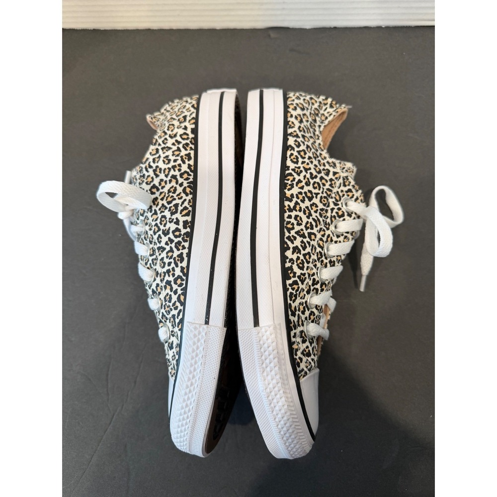 Converse All Star Unisex Leopard Print Low Top Lace Up New Canvas Sneaker Shoes - Picture 5 of 10